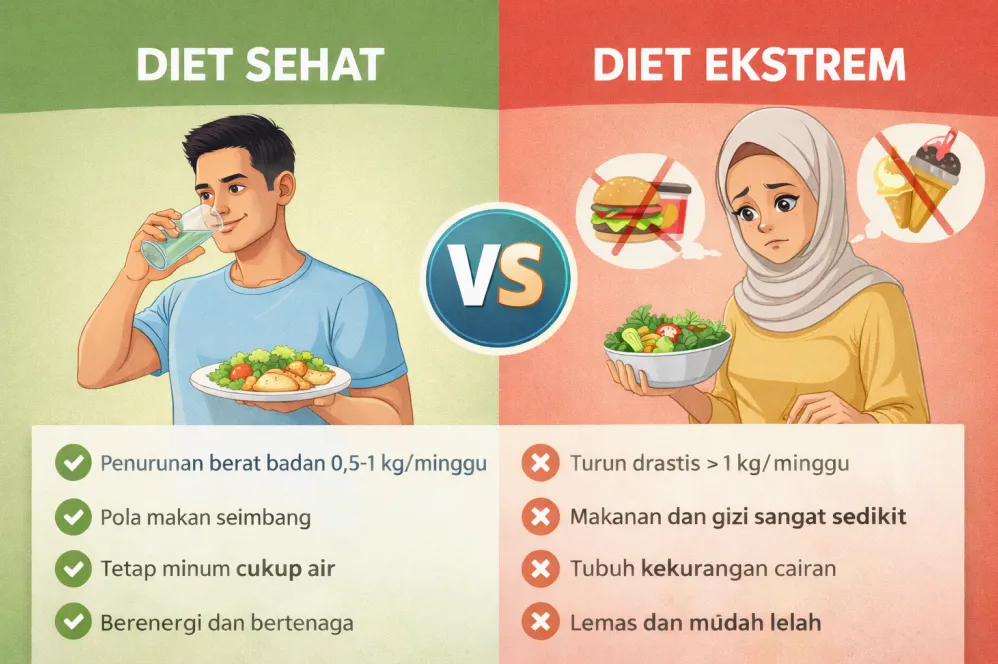 Kenapa Diet Ekstrem Tanpa Makan Berbahaya